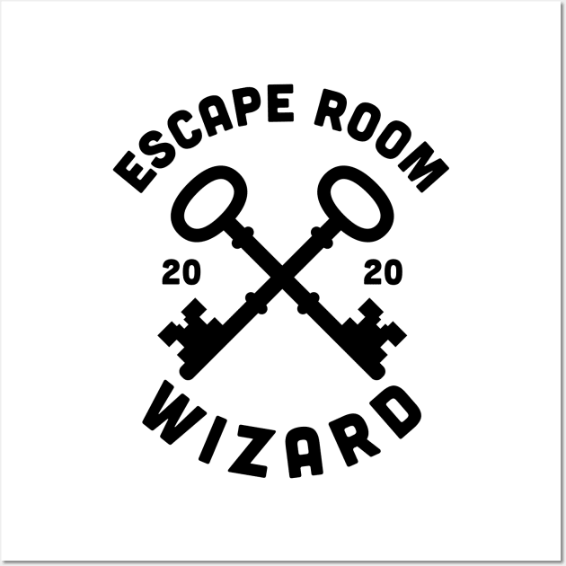 Escape Room Wizard Puzzle Game Escaping Team graphic Wall Art by theodoros20